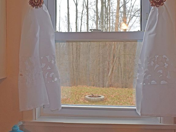 kitchen backyard view