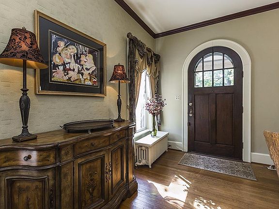Front entry into living room