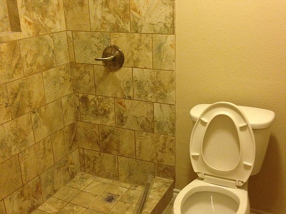 Large tile shower in master bath