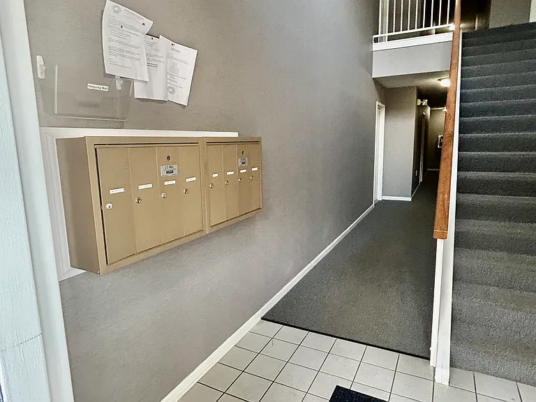 Mailboxes inside