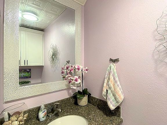 Downstairs powder room