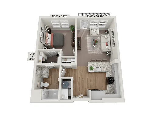 Floor plan A3 - Cobalt