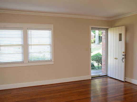 Living room overlooks courtyard & full of natural light