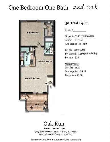 Floor plan Red Oak