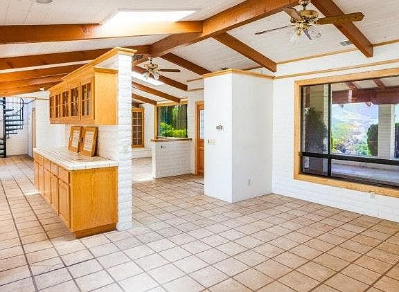 Dining area and partial kitchen