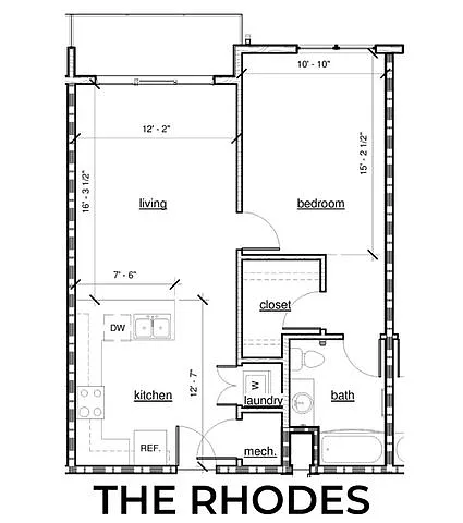 Floor plan The Rhodes