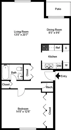 One Bedroom One Bedroom