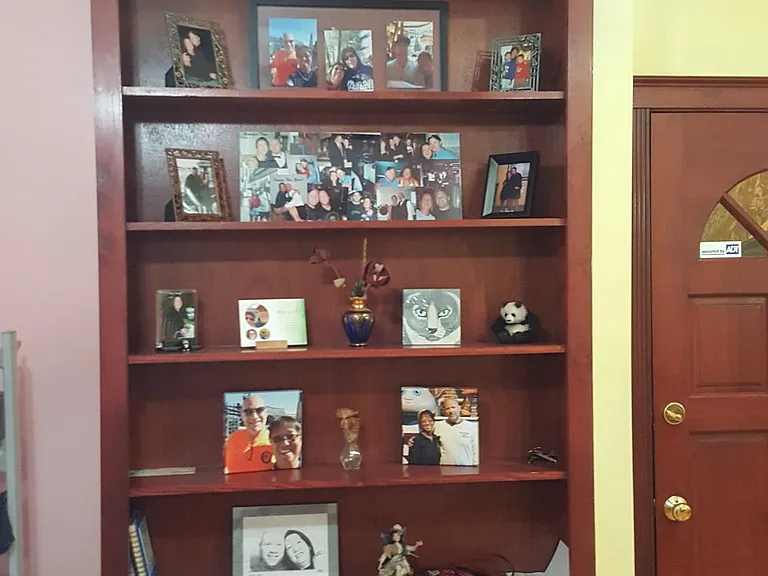 Built in shelving and storage