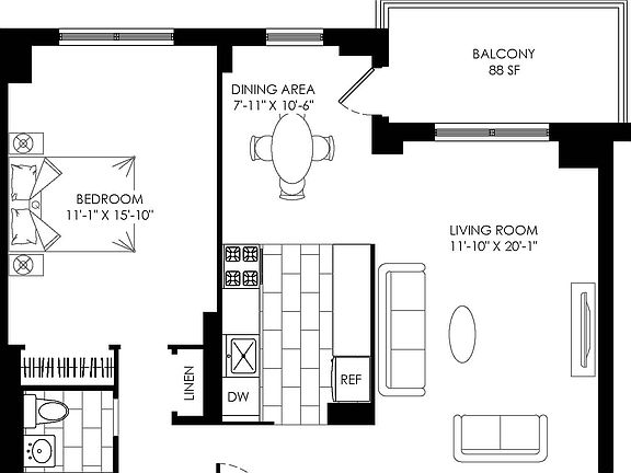 2nd image of 50 W 97th St APT 12B