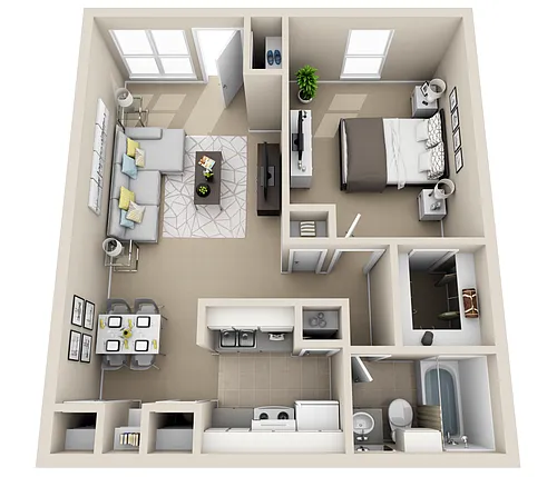 Floor plan 1X1