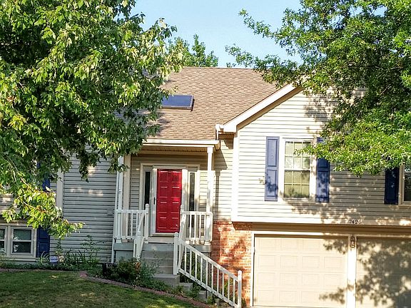 Closeup of front of home