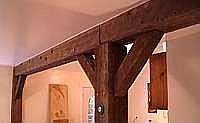 Hewn beams 