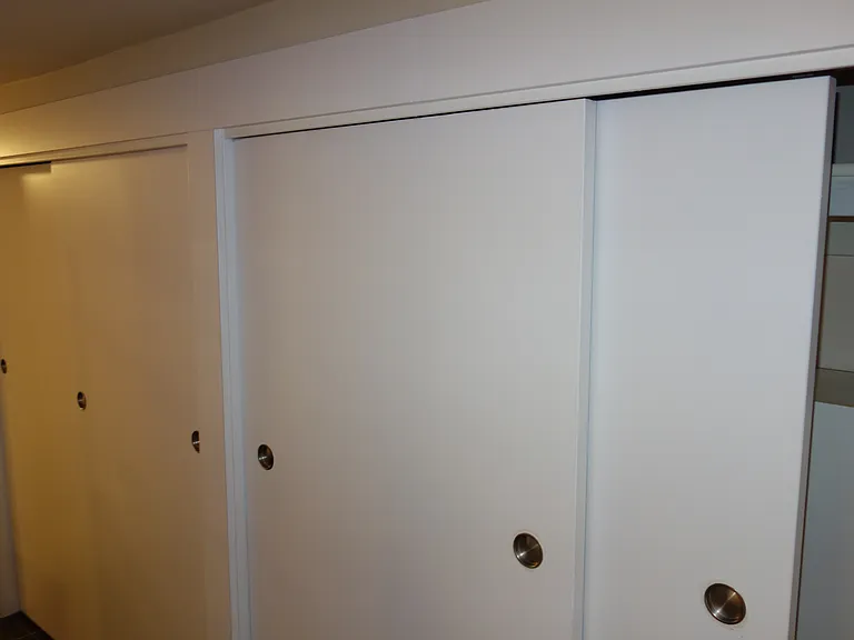 Two Double Door Closets, lots of storage or lots of clothes space!