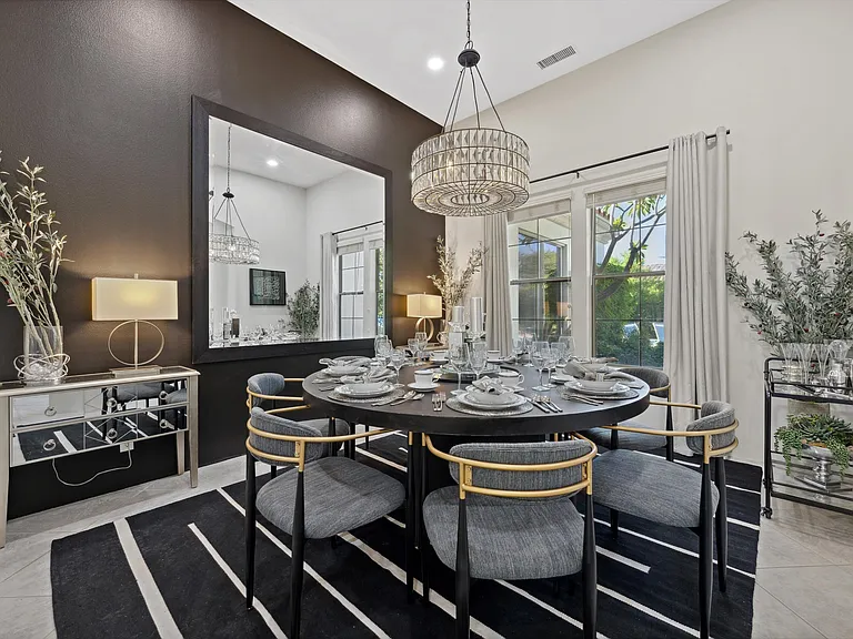 Formal dining room with seating for 8