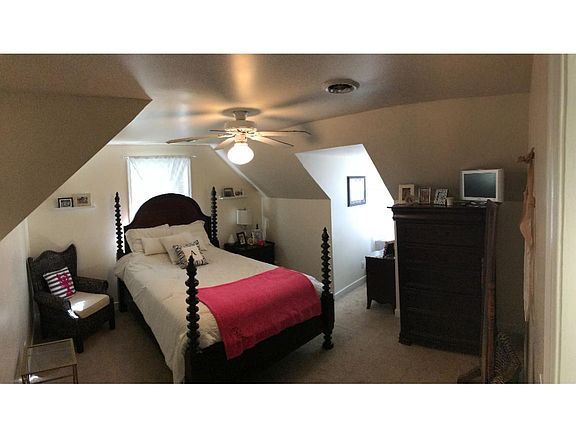 Bedroom with walk in closet