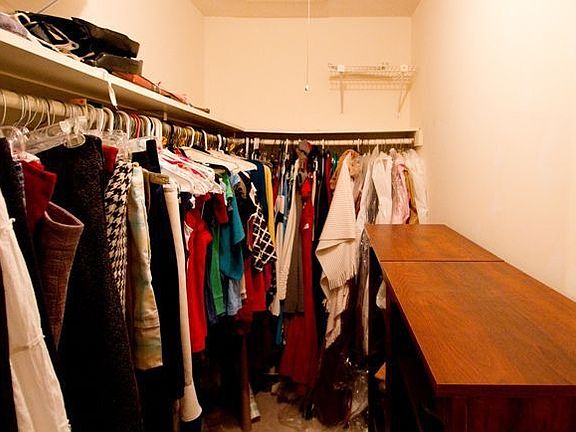 walk-in closet in master