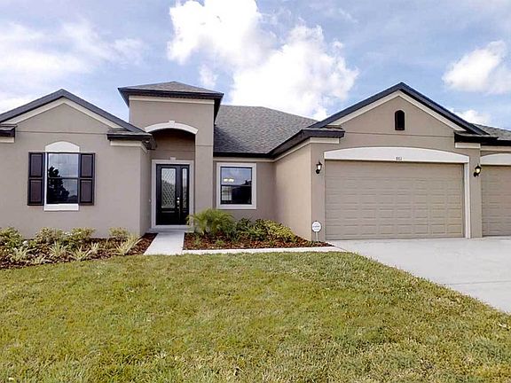 Strabane new home front exterior Tuscan elevation by William Ryan Homes Tampa