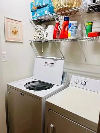 Laundry area - full size washer and dryer