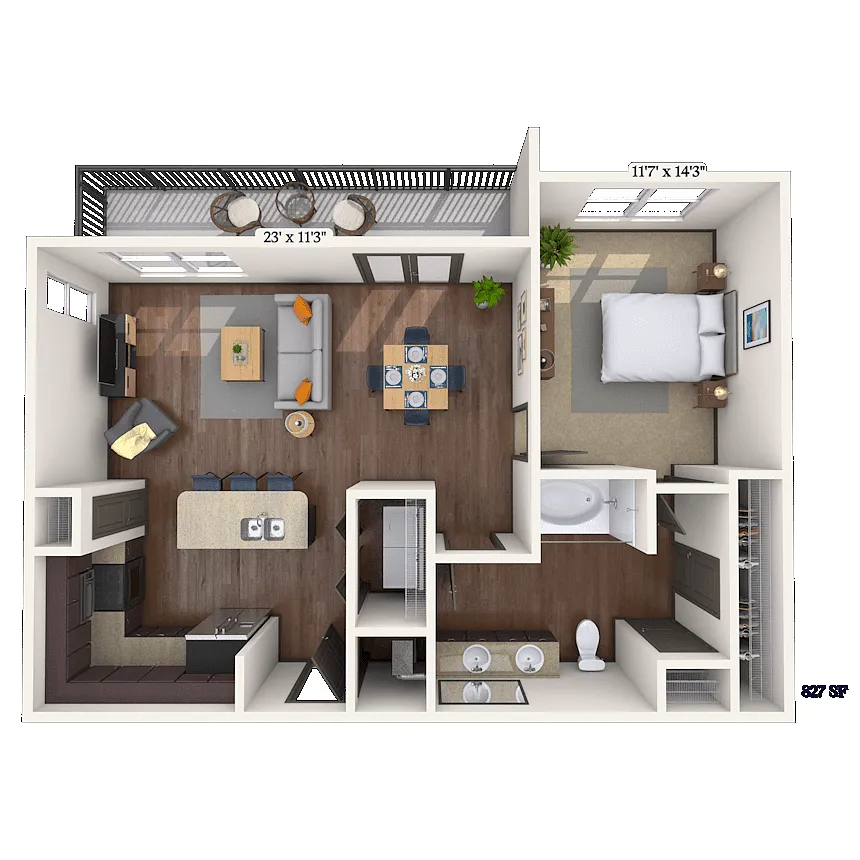 Floor plan Clements