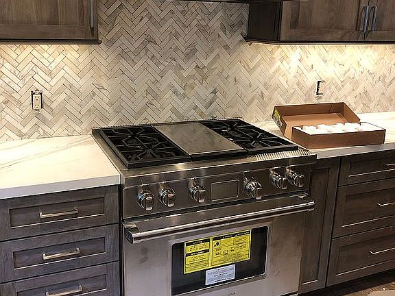 Wolf Range in kitchen