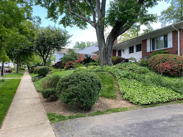 Quiet neighborhood with sidewalks