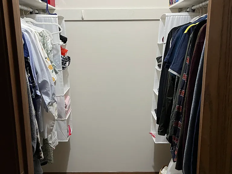 walk in master closet