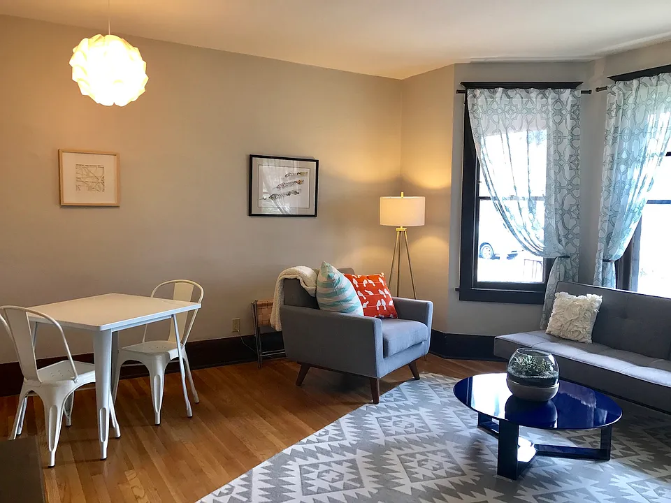 Front room and entry.