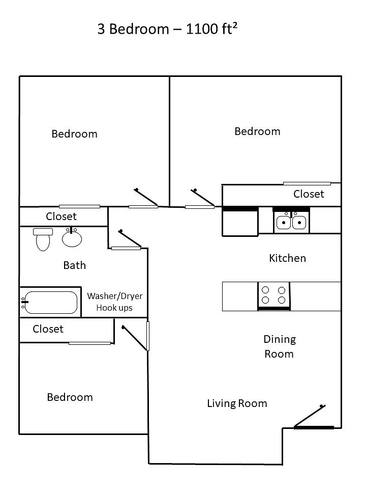 Floor plan 3 bedroom