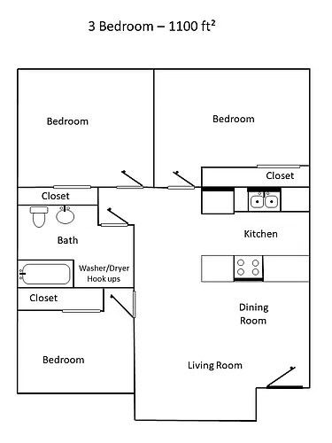 Floor plan 3 bedroom