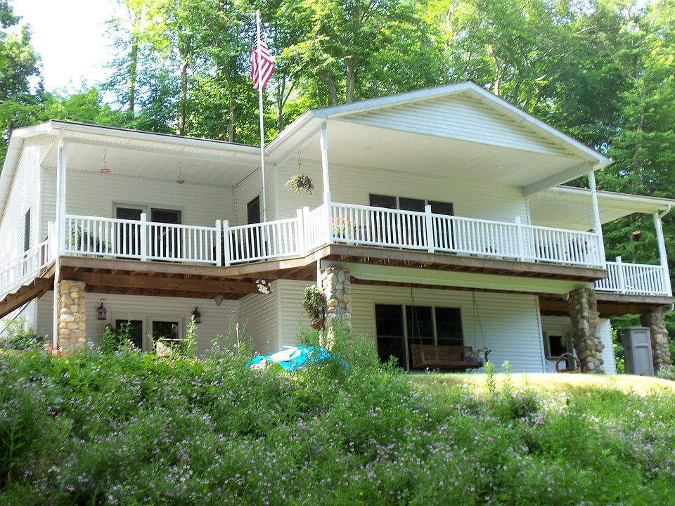 front facing the lake