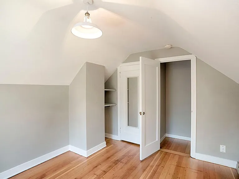 First upstairs bedroom walk-in closet