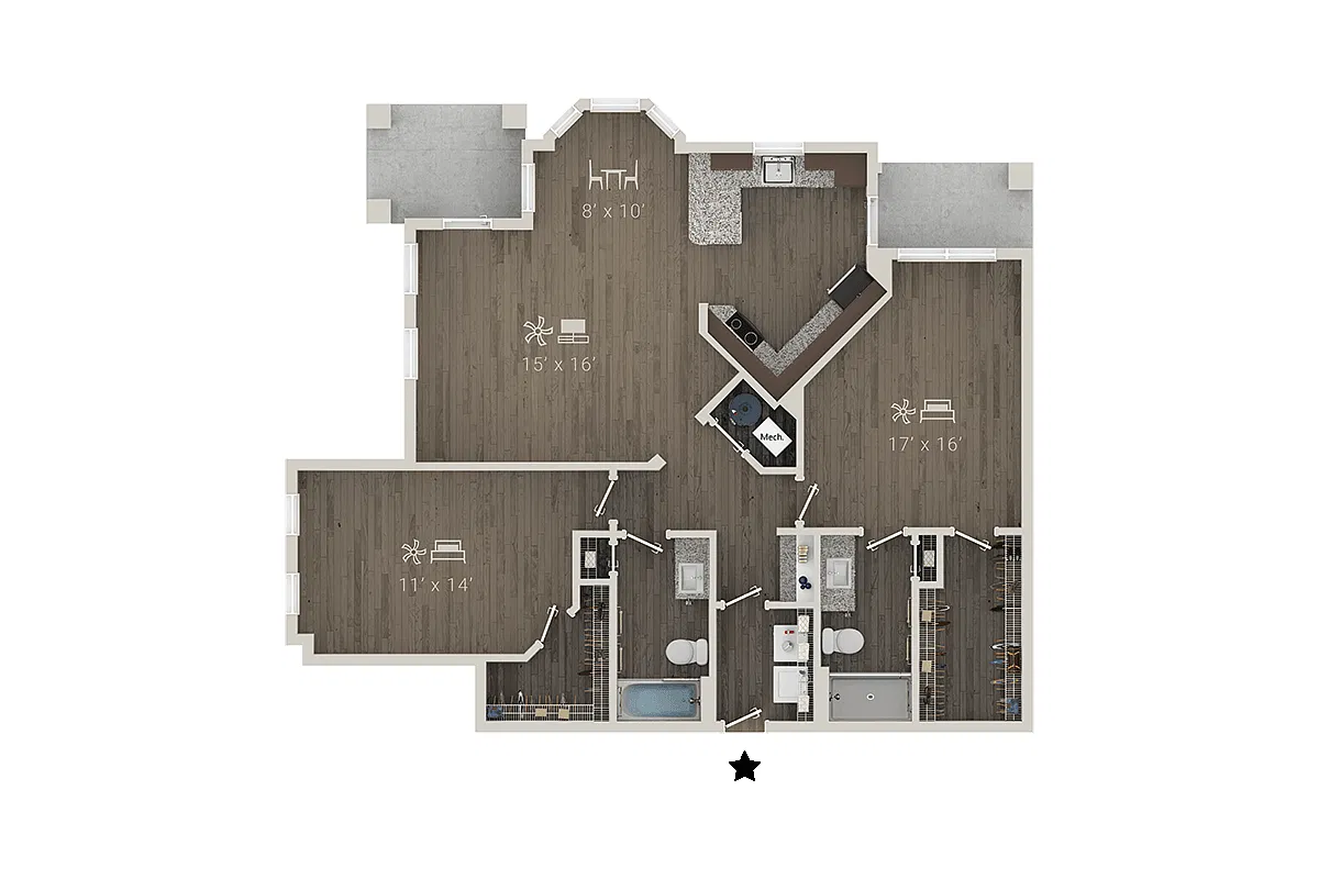 Floor plan B2L + Garage