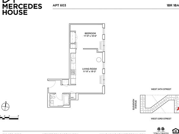 2nd image of 550 W 54th St APT 603