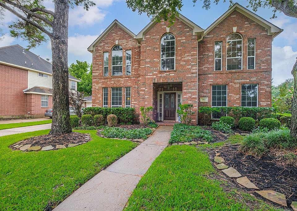 Front of the home on a corner lot.