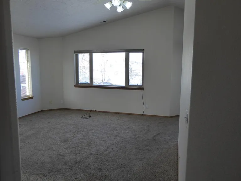 living room looking north from entry hallway
