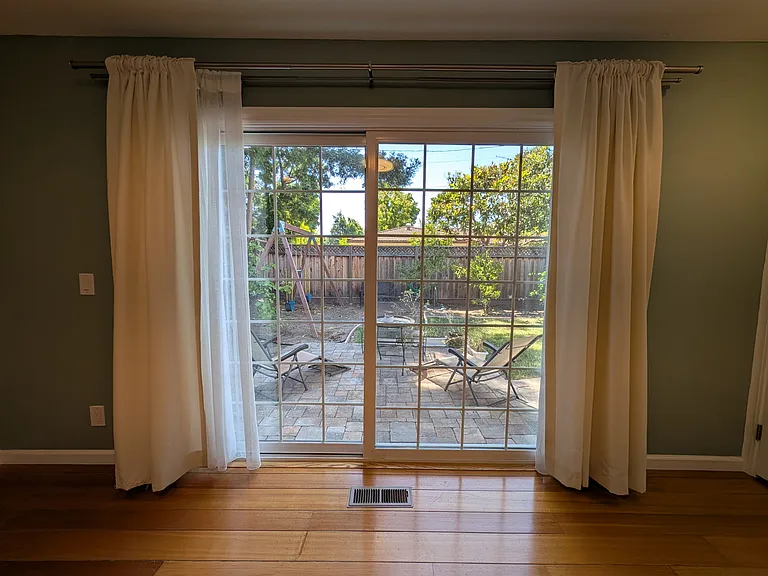 Master bedroom door to master bedroom patio.