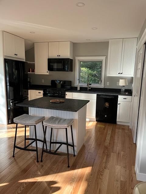 Kitchen with gas stove