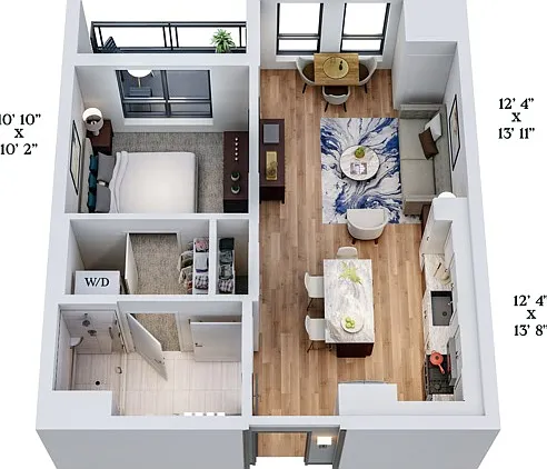 B4 | 1x1 | 660 sq ft B4 | 1x1 | 660 sq ft