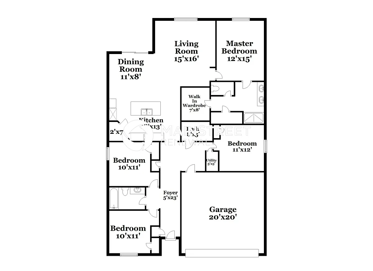 Floor Plan - 9607 Highland Ridge Dr