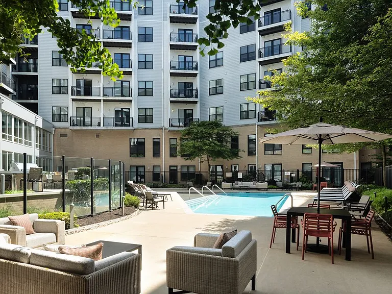Pool with lounge seating