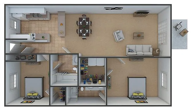 Floor plan The Villa