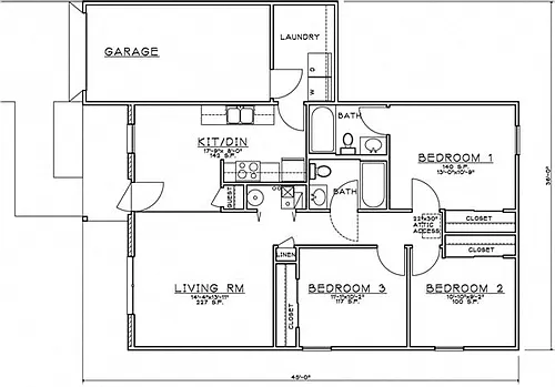 Floor plan 3 Bedroom