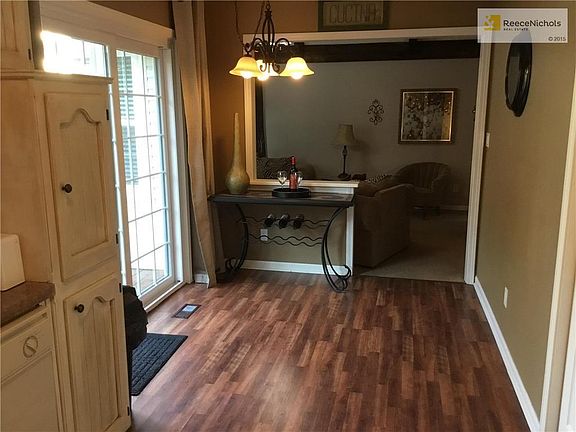 Kitchen area with access to deck