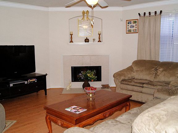 family room opens to kitchen