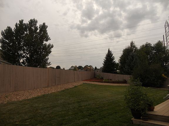 Large fenced yard