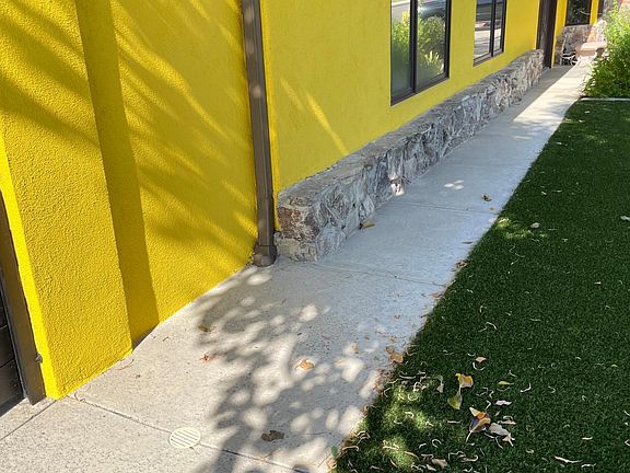 Path to unit entrance