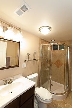 Brand New Bath with Beautiful Tile