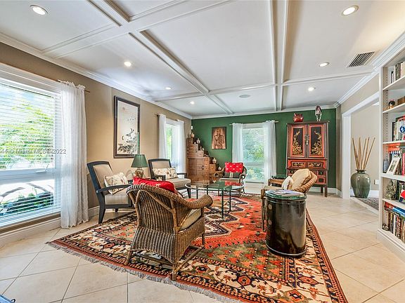 Living Room is spacious and boasts lovely large windows.
