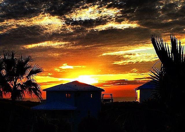 View at morning sunrise 