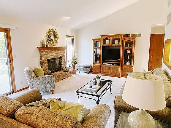 Great room from dining area